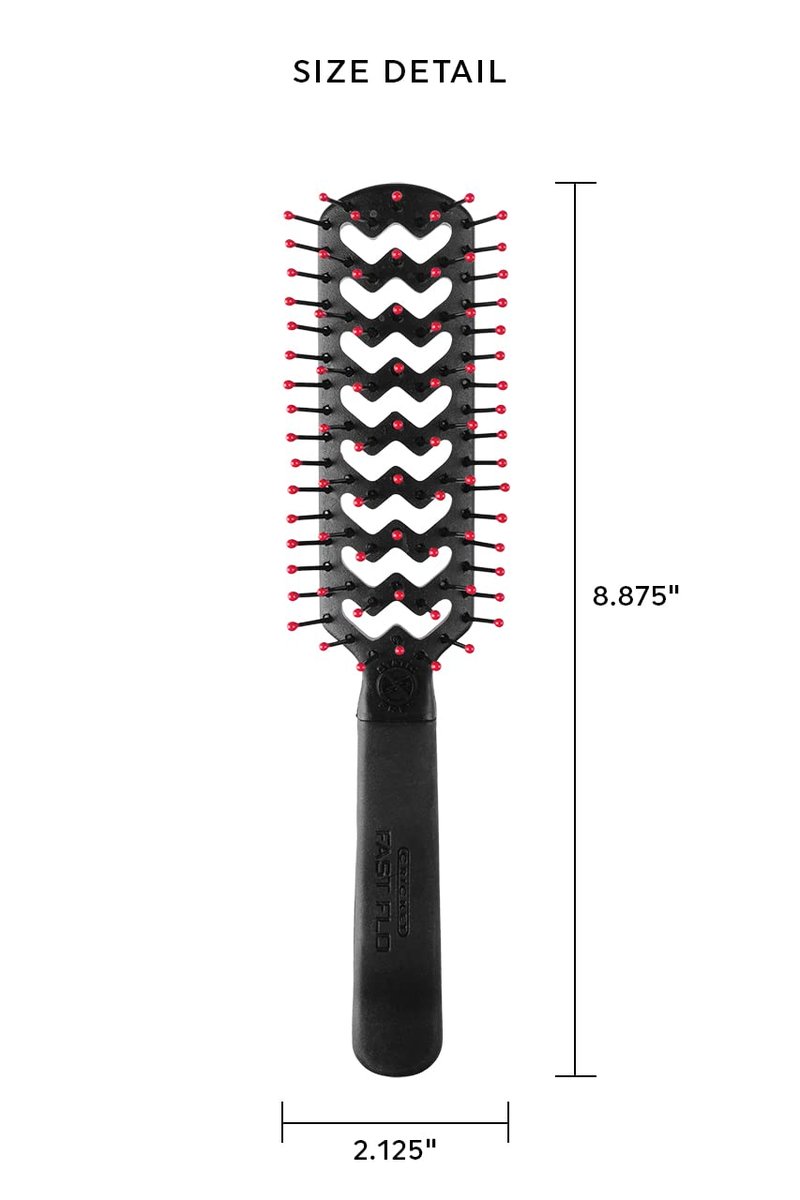Cricket Static Free Hair Brush - Fast Flo Vent for Quick Blow Drying & Tangle-Free Styling | All Hair Types