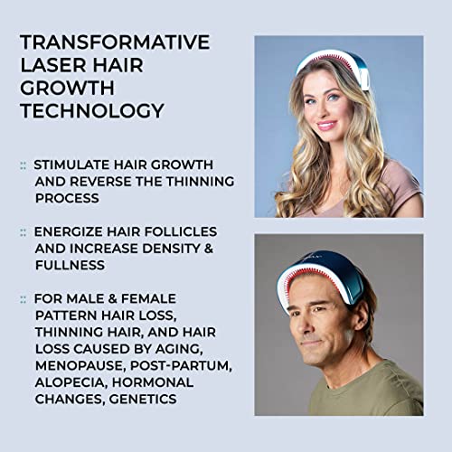 Hairmax LaserBand 82 - Hair Growth and Regrowth Treatment - Restores Natural Hair Cycle - Home-Use Medical Device With Medical Grade Lasers