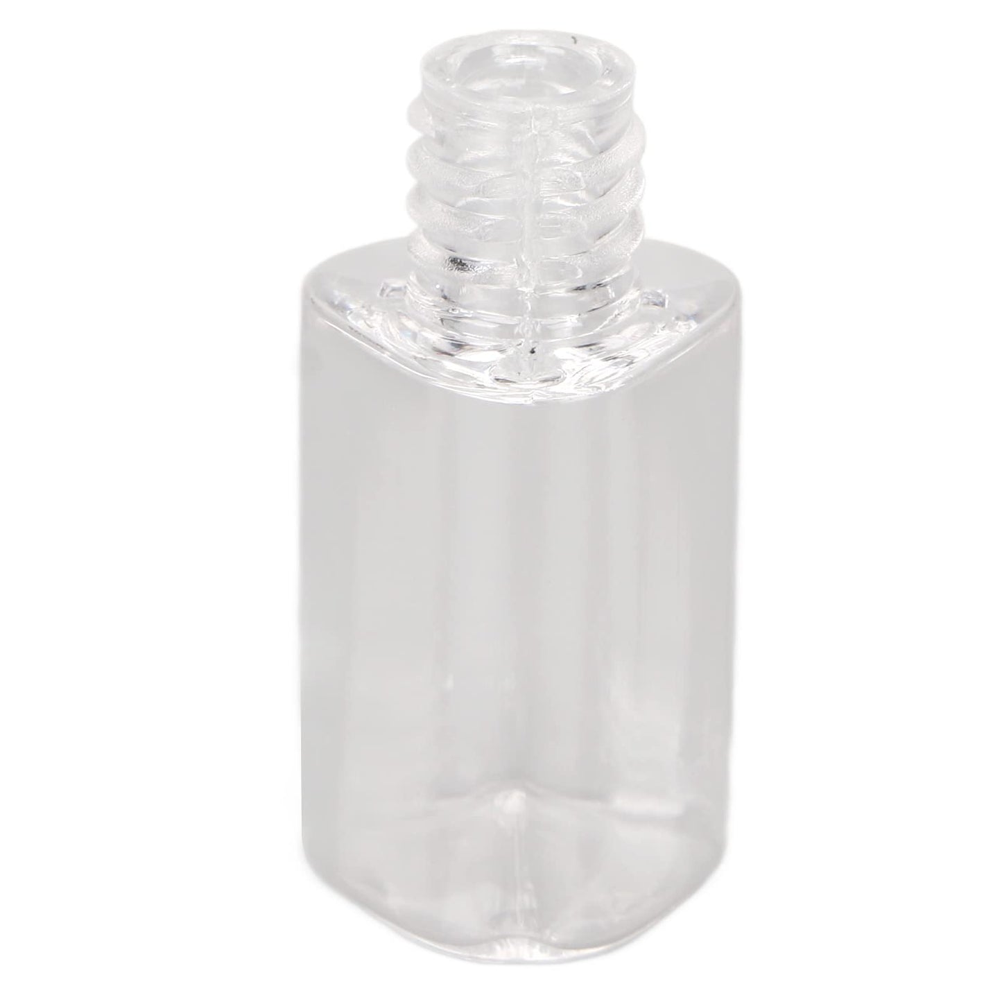 Liquid Bottle, 10pcs Eyelash Growth Liquid Bottle, Refillable Transparent Empty Tubes with Black Cover for Cosmetic 5ml