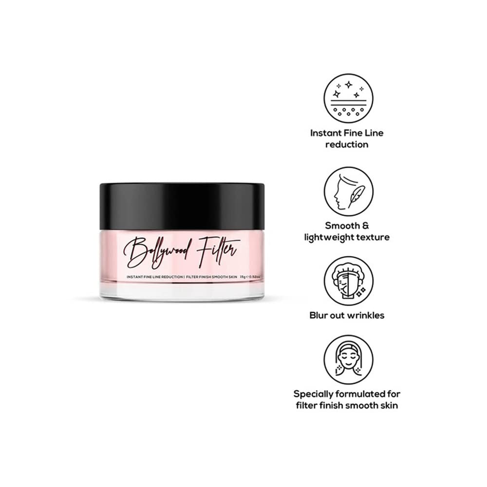 RENEE Bollywood Filter Face Primer 15gm| For A Flawless & Smooth Canvas| Blurs Fine Lines, Wrinkles & Pores Instantly| Hydrating, Lightweight & Non-sticky| Cruelty-Free