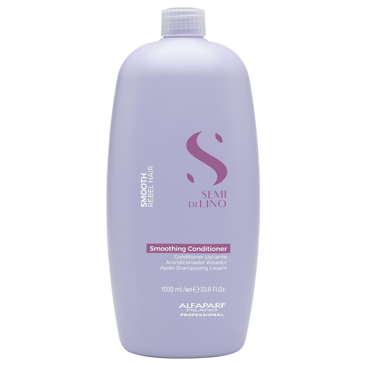 ALFAPARF MILANO Semi di Lino Smooth Conditioner for Frizzy and Rebel Hair - Detangles Hair - Controls Frizz - Straightens and Hydrates Unruly Hair, 33.8 fl. oz.