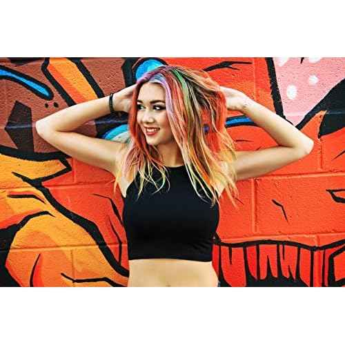 Hair Chalk 16 Color Double Pack with 6 Glitter Colors Temporary Hair Color Pens