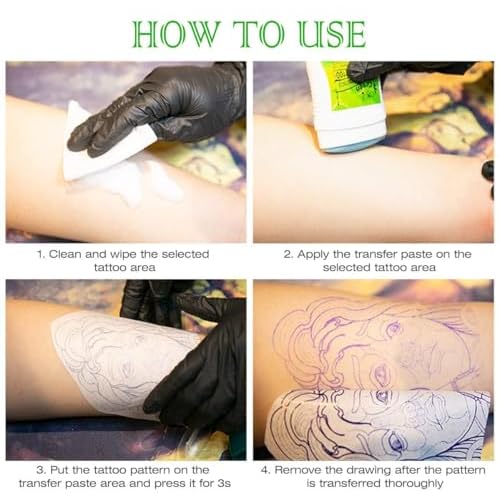 Tattoo Transfer Cream Gel, Professional transfer Soap Stencil Safe and Long-Lasting Accessories for Tattoo Supplies (1)