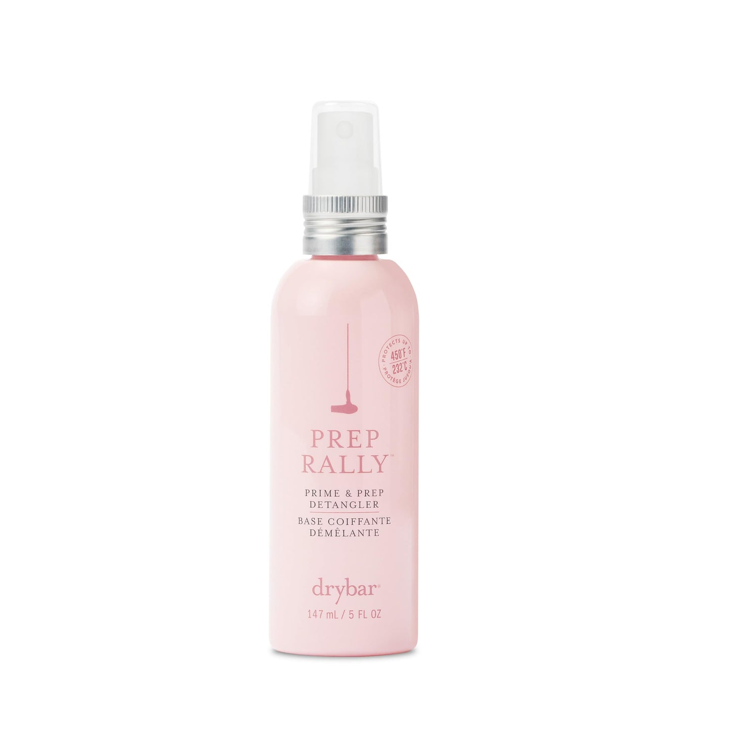 Drybar Prep Rally Prime & Prep Detangler, Full Size, Noir Scent, Nourishes & Protects Hair, Detangles with Ease, Leaves Hair Soft & Manageable
