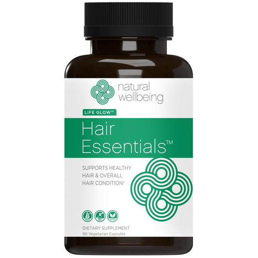 Natural Wellbeing Hair Essentials – DHT Blocker Hair Growth Supplement for Women & Men – Saw Palmetto, Biotin, – Vegan Capsules – Stops Shedding & Thinning (90 Count, 1-Month Supply)