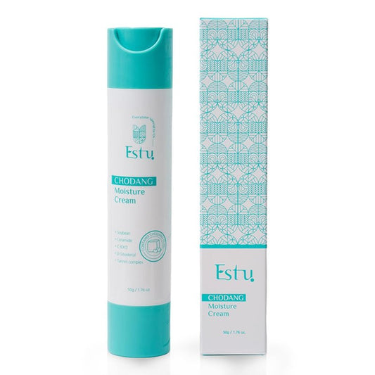 ZIOSTAND ESTU CHODANG Moisture Cream | Hydrated Glowing Skin | Soybean Ceramide | Botanical Extracts | 50g | Vegan Eco Friendly | Daily Skincare - 50g