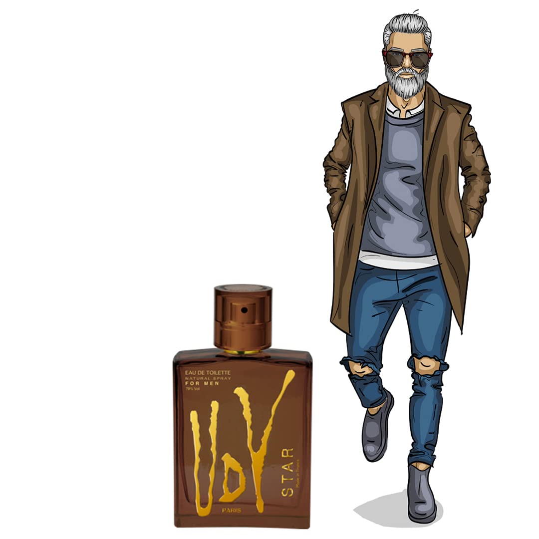 Udv Star for Men Eau De Toilette Spray 3.4 Ounce