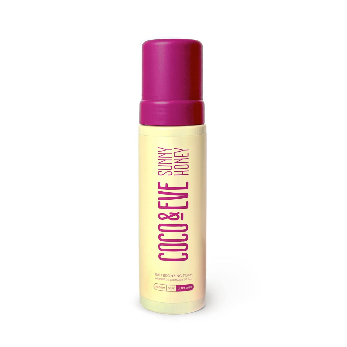 Coco & Eve Sunny Honey Self Tanner Foam - (Ultra Dark) Fast Drying, Streak-Free Sunless Tanning Mousse, Tropically Scented Lightweight Natural Looking Tan, Non-Sticky, Vegan, Cruelty Free | 6.7 Fl Oz