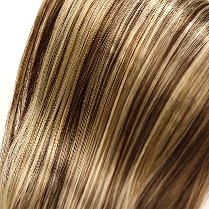 Blonde Bundles Human Hair Straight Bundles 18 20 22 Inch Unprocessed Brazilian Virgin Remy Hair 3 Bundle P4/613 Highlight Blonde Straight Human Hair Extensions 50 Gram Per Bundle
