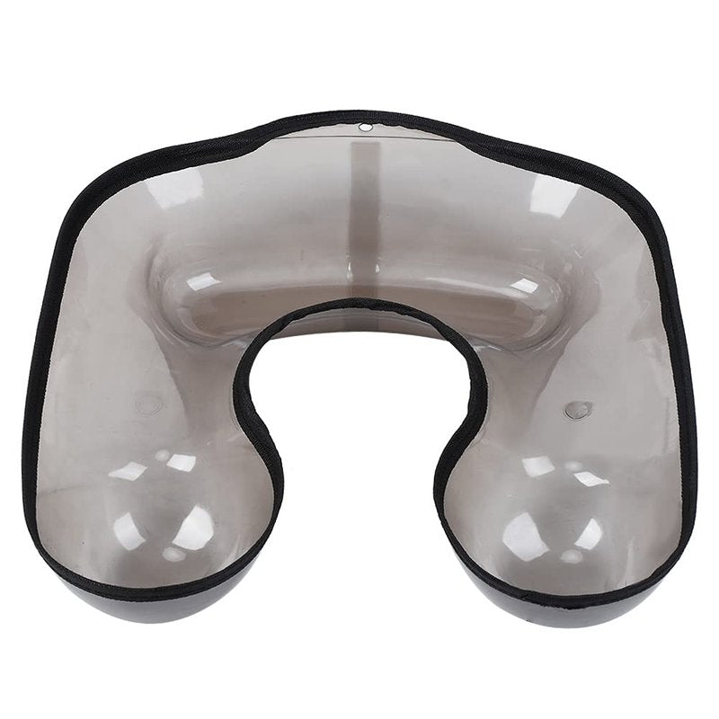 GOTOTOP Salon Hairdressing Neck Tray PVC Hair Coloring Shoulder Support Cover Hair Cutting Shoulder Catcher Neck Tray for Perming Black 12.2x12.6inch