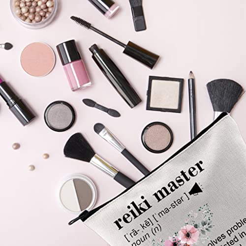 TSOTMO Reiki Master Gift Reiki Healing Teacher Appreciation Gift Zipper Pouch Makeup Bag (Solves reki master)