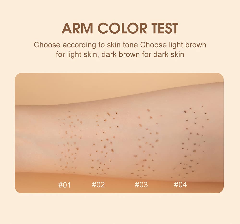 AKARY Freckle Pen Professional Lifelike Face Concealer Point Out Natural Waterproof Longlasting Soft Artificial Freckles Fine Makeup Freckle Pen Life Face Decoration (#02 Natural coffee)