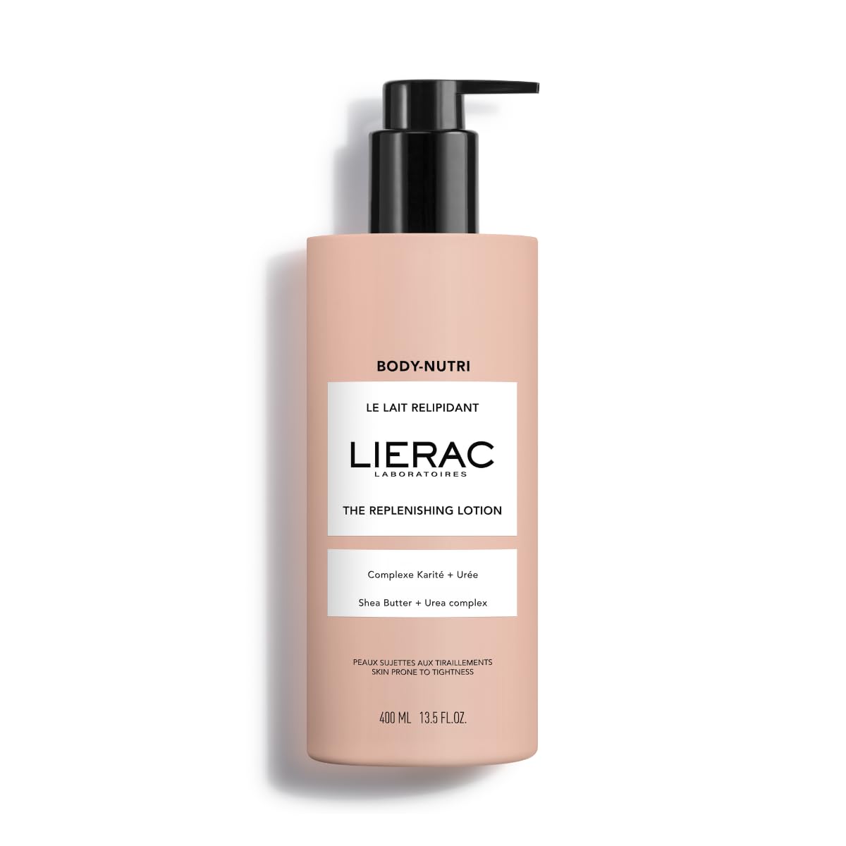 Lierac The Replenishing Moisturizing Body Lotion for Women, Enriched with Niacinamide, Urea & Shea Butter, Hydrates & Comfort to Dry Skin - 400ml