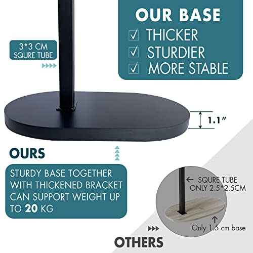 Bamboo Bathtub Tray Table with Sturdy Base & Thick Metal Bracket, Adjustable Height, Perfect Bathroom Tub Accessories, Bed Side Desk, Sofa End Table Gift for Women, Men