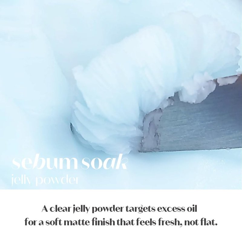 ETUDE Sebum Soak Jelly Pressed Powder makeup setting powder oil control, matte finish for oily and combination skins | perfect for Coachella & Festival Essentials