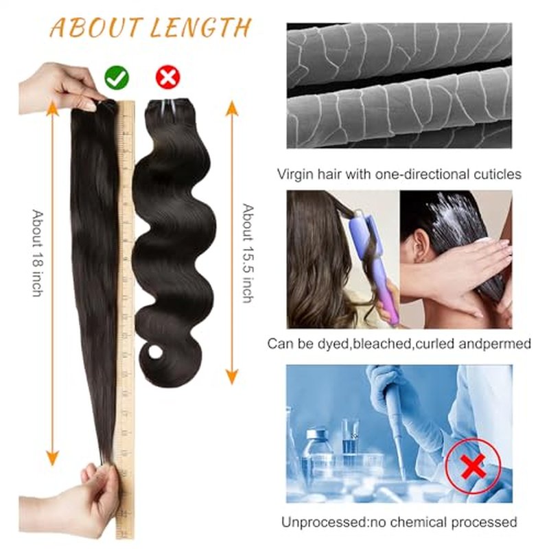 14A Brazilian Body Wave Bundles Human Hair 20 22 24 Inch 100% Real Raw Virgin Human Hair Bundles Body Wave 3 Bundles Human Hair Extension Natural Color£¨20 22 24£©