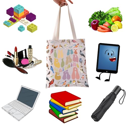 WCGXKO Bird Lovers Gift Bag - Birdwatchers' Crazy Bird Lady Era Tote