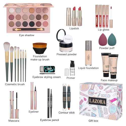Makeup Kit for Teens Girls Makeup Sets for Teenagers 14-16 Essential Bundle Include 18 Color Eyeshadow Palette Set Makeup Kits for Girls 10-12
