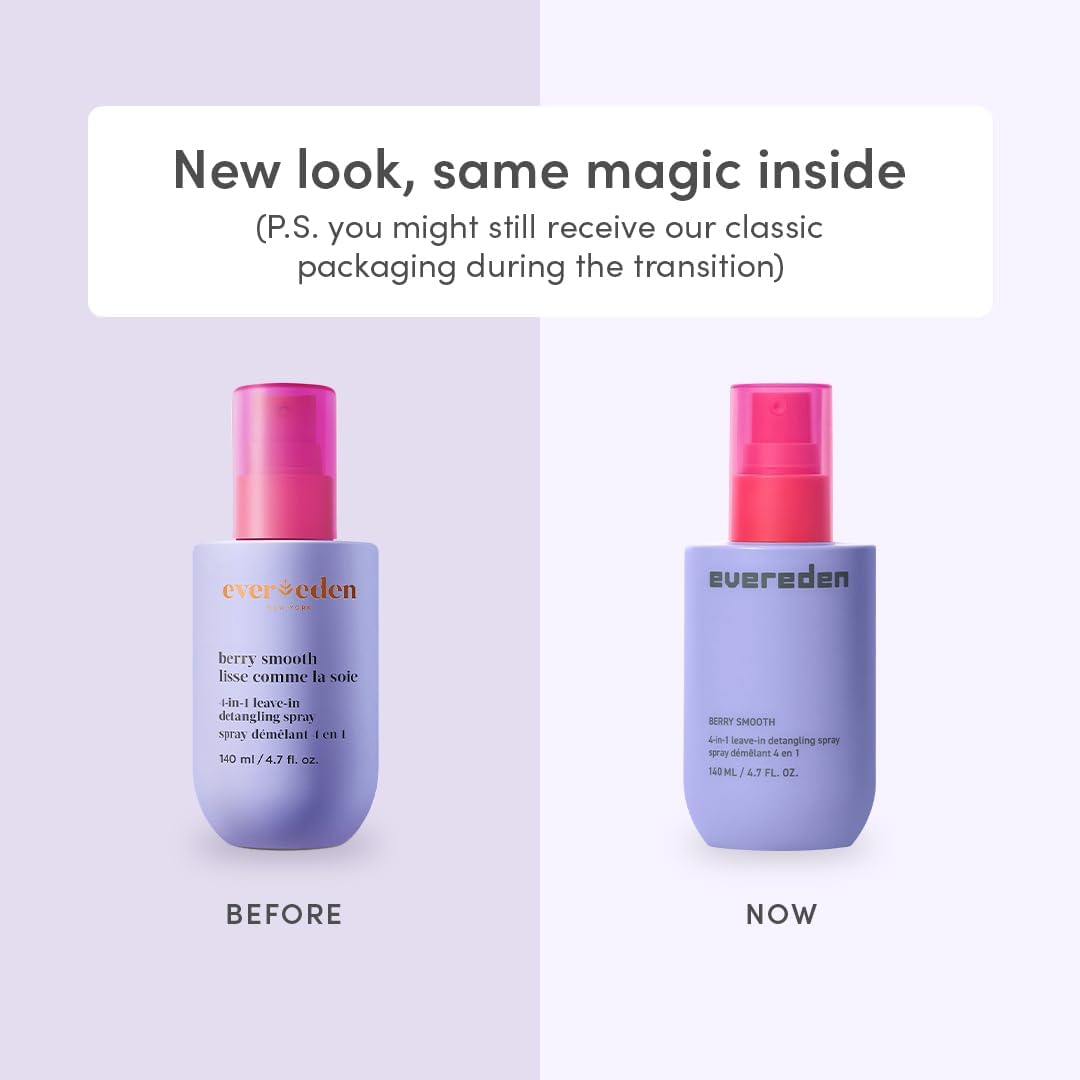 Evereden Kids 4-in-1 Detangler Spray, Silicone-Free, EWG Verified, Vegan
