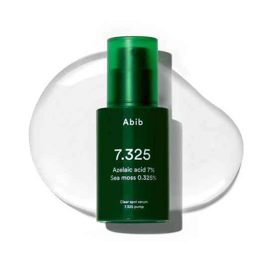 Abib Clear spot serum 7.325 pump with Seamoss Extract, Azelaic Acid, Succinic Acid, 1.01 fl oz, Lightweight, Calming, Soothing Serum for Blemish-Prone Skin, Acne Care, Visible Redness, Korean Skincare