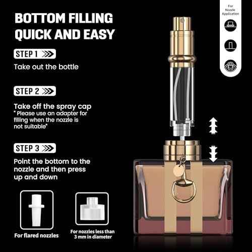 Portable Mini Refillable Atomizer, Cowhide Material, Travel Perfume Bottle Refillable-Your Travel and Business Necessities, 5ml (Pink)