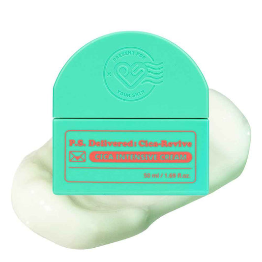 PRESENT SKIN CICA-REVIVE Face Intensive Cream – K-Beauty Korean Skin Care for Regenrating, Repairing & Soothing – Vegan Friendly – For Sensitive & All type Skin, 50ml, 1.69 fl.oz.