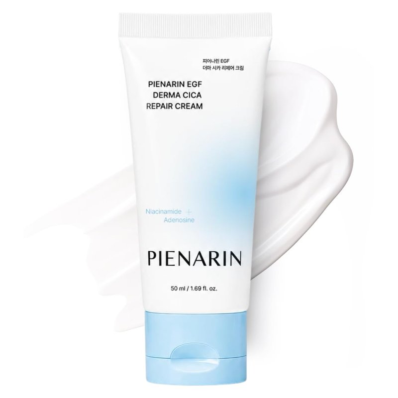 PIENARIN Korean EGF Derma Cica Repair Cream – Anti-Aging Facial Moisturizer for Damaged Barrier, Sensitive & Redness-Prone Skin | Daily Hydrating Face Lotion for Dry, Irritated Skin (1.69 fl. oz.)