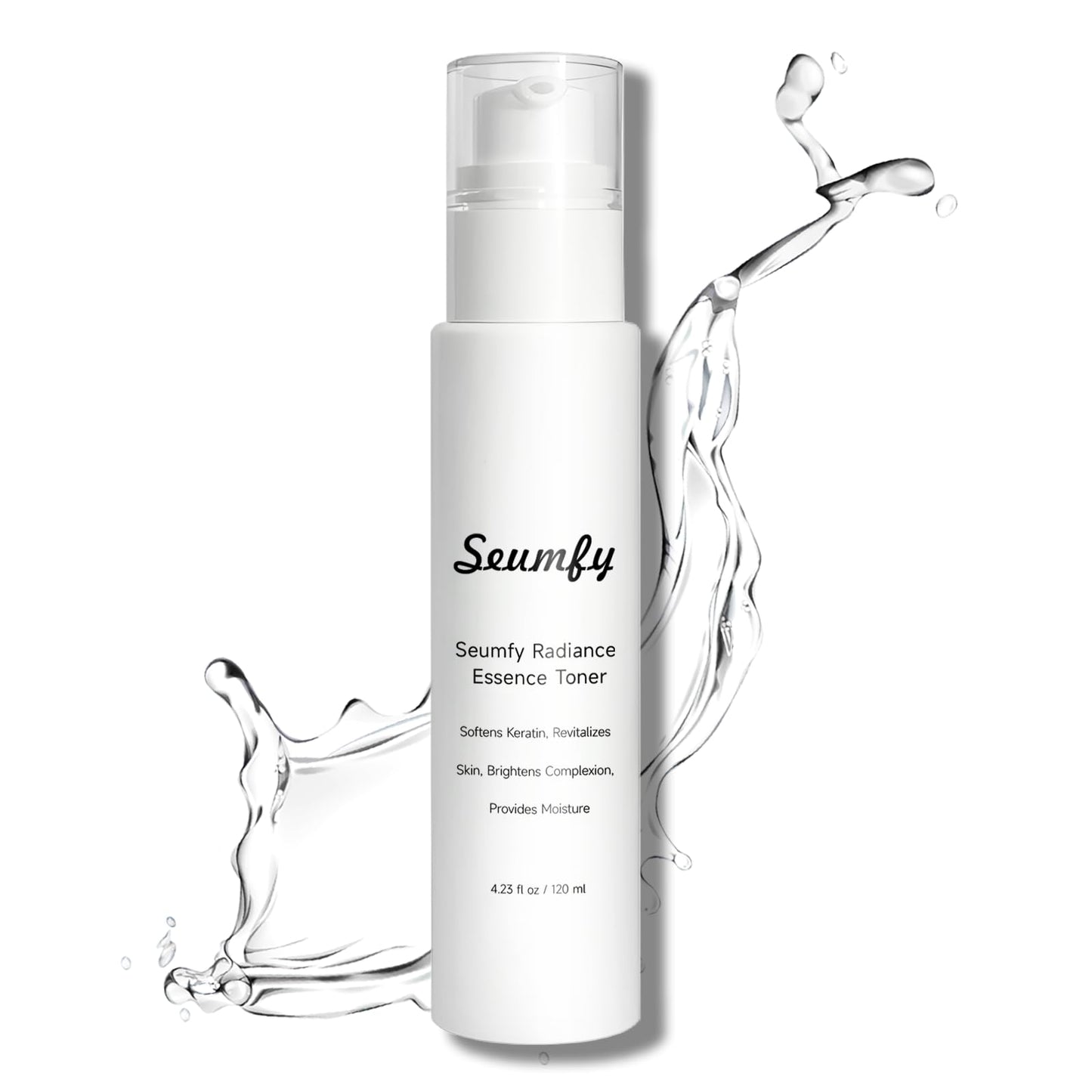 SEUMFY Collagen Booster Essence Toner Serum Anti Wrinkle Hydrating Face Exfoliator Serum Toner Essence with Multiple Natural Extracts for All Skin Types,120ML/4.28 Fl.Oz