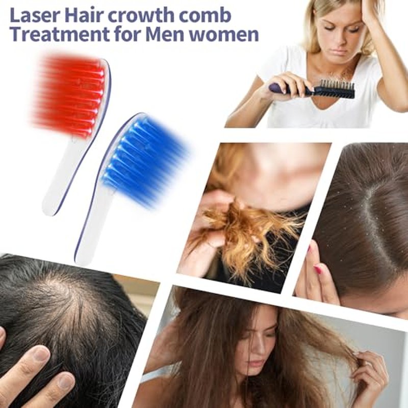 Laser Therapy Hair Growth Comb,Laser Hair Growth Device Electric Scalp Massager, Promote in Women and Men