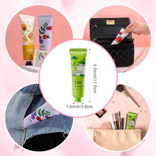 40Pack Hand Cream,Mini Hand Lotion for Dry Cracked Hands,Hand Cream Gift Set for Women,Moisturizing Hand Care Cream Stocking Stuffers Gift Set,Natural Plant Fragrance Hand Cream Travel Size