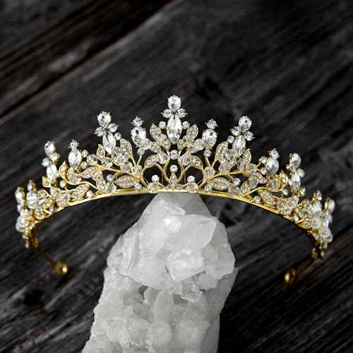 SWEETV Princess Tiaras and Crowns for Women,Girls,and Brides, Perfect for Wedding,Birthday Party,Pageants,Quinceaneras,Proms,Photoshoots and Special Costume Hair Styling Accessories