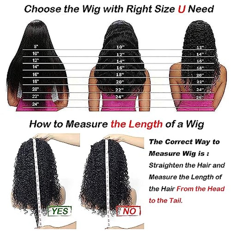 JCL Headband Wig Human Hair 14 Inch Deep Wave Headband Wigs Human Hair Wigs for Black Women Natural Color None Lace Front Wigs Glueless Wigs Human Hair