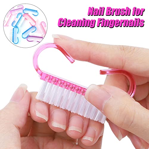 RETON 24 Pcs Handle Grip Nail Brush, Nail Brushes Fingernail Scrub Cleaning Brushes for Toes and Nails Cleaner, Pedicure Manicure Brush for Women Men Girls (Multicolor)
