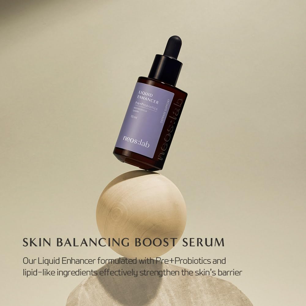 Liquid Enhancer Pre+Probiotics Facial Serum - Hydrating Skin Balancer with Ceramide | 1.01 fl. oz. (30ml)
