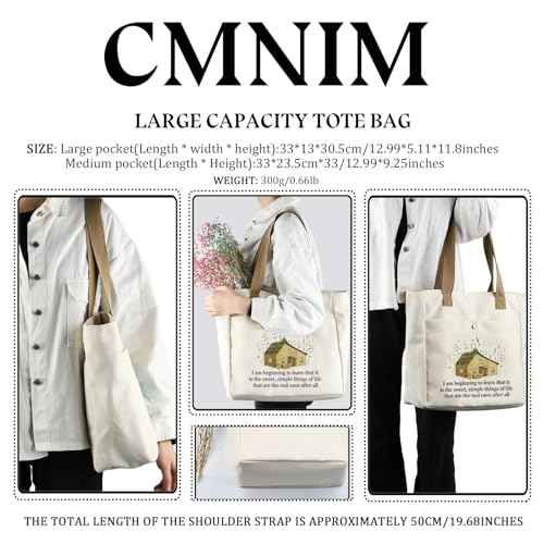 CMNIM House Book Merchandise Gifts Quote Inspired Makeup Bag Fan Gift Farmhouse Pouch 70s Farm Merch