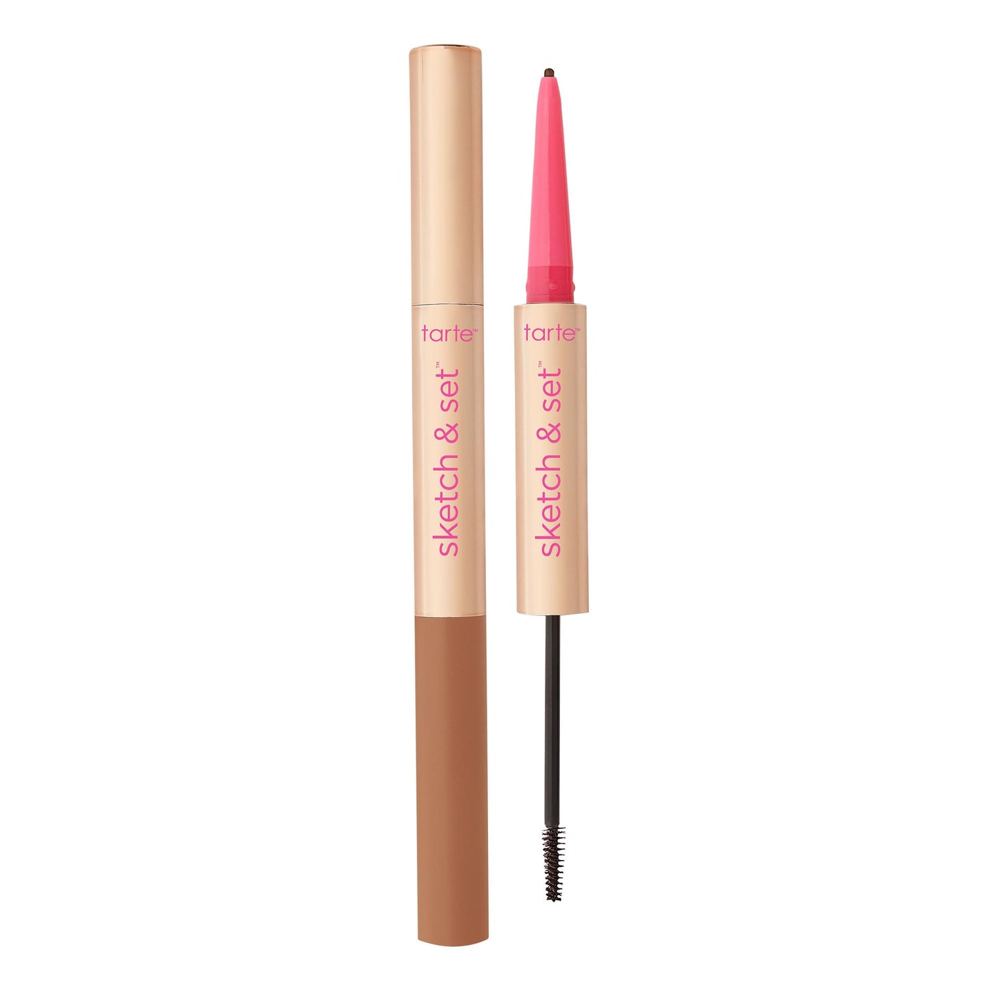 tarte big ego sketch & set brow pencil & tinted gel – 2-in-1 Precision Waterproof Eyebrow Pencil & Gel to Shape, Thicker-looking Brows, Vegan & Cruelty-Free, full size, golden blonde
