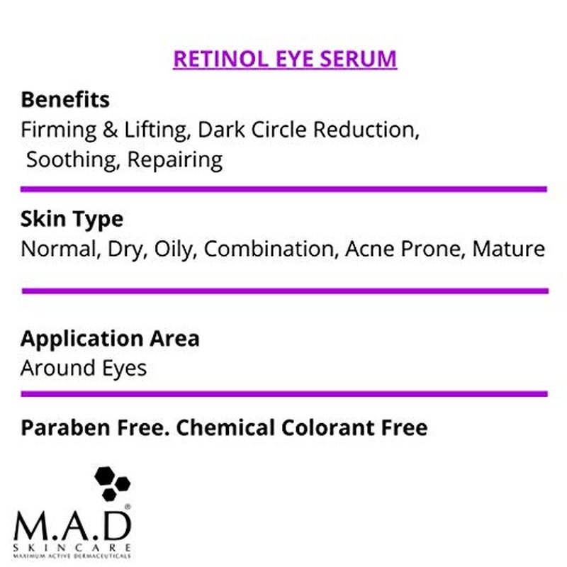 M.A.D Skincare Anti-Aging Retinol Eye Serum 15g