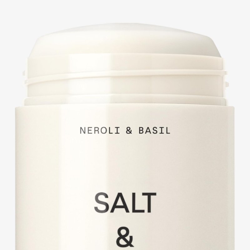 Salt & Stone Aluminum Free Deodorant | Extra Strength 48 Hour Protection for Women & Men | Made with Seaweed Extracts, Niacinamide & Prebiotics | Neroli & Basil