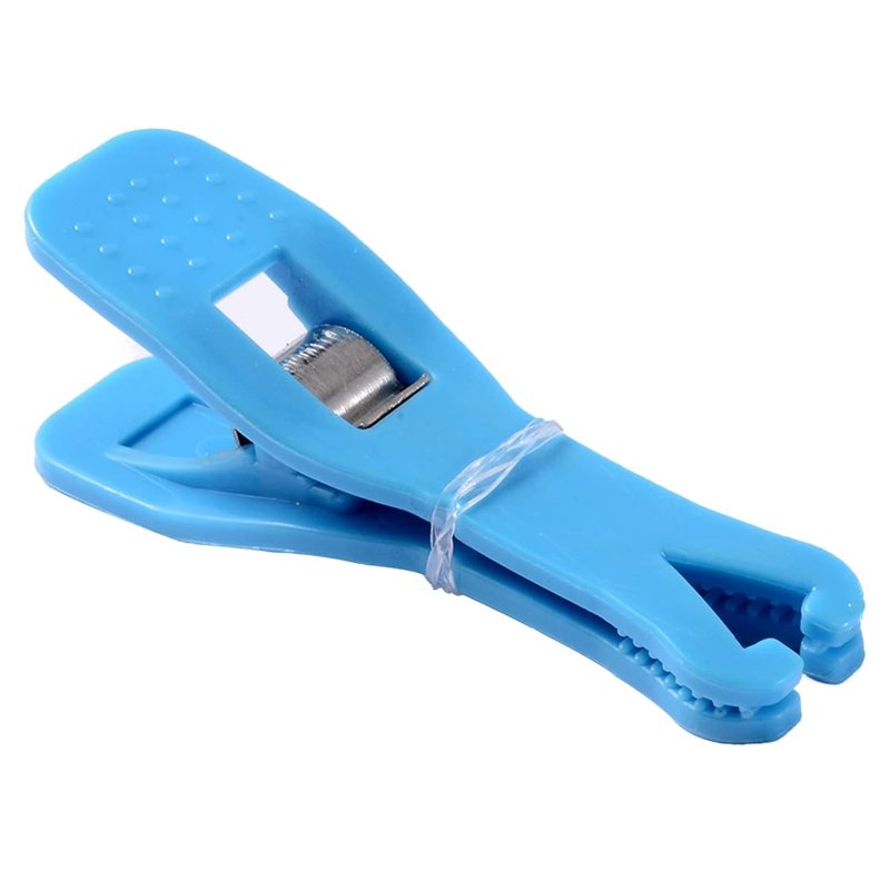 Body Piercing Clamps Tool - 25PCS Disposable Triangle Piercing Forceps for Ear, Nose, Lip & Navel | Blue Plier