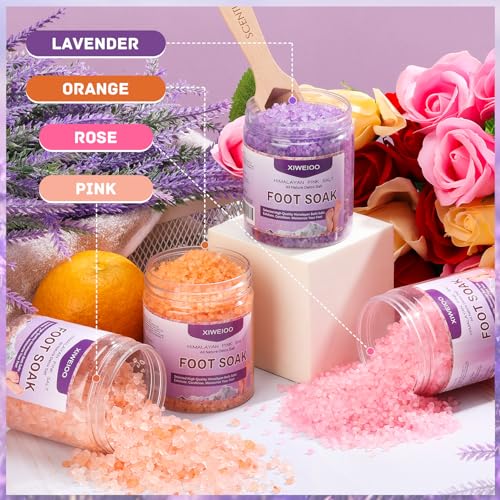 Tea Tree Oil Foot Soak Stubborn Foot Odor, Athletes Lavender Foot Soak with Pure Epsom Salt Soak Pedicure Salt Athletes Foot & Stubborn Foot Bath Salt Softens Calluses & Soothes Foot Care spa¡¦