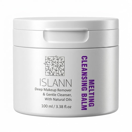 ISLANN Melting Cleansing Balm, Korean Makeup Remover for Waterproof Makeup, Deep Cleansing Oil Balm with Natural Oils, Vegan Face Cleanser for All Skin Types, 3.38 fl oz (100ml)