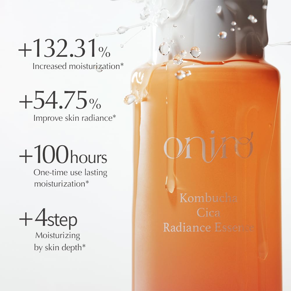 Oniro Kombucha CICA Radiance Essence Facial Toners | Skin Radiance, CICA, Carnosine, Xylitol | The Essence moisturizes and soothes The Skin | Korean Skin Care | 5.07 fl oz