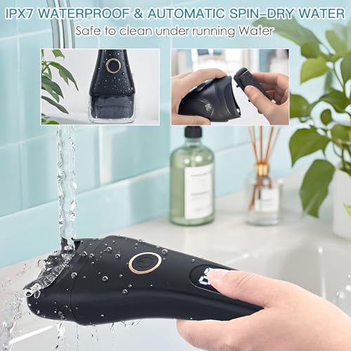 Electric Foot File Callus Remover for Feet - 6pcs Larger Grinding Head&3Speed, Pedicure Kit Foot Scrubber Deadskin Callus Remover, Foot Care Kit Pedicure Tools for Dead Skin Callus Hardskin Dry Cracks