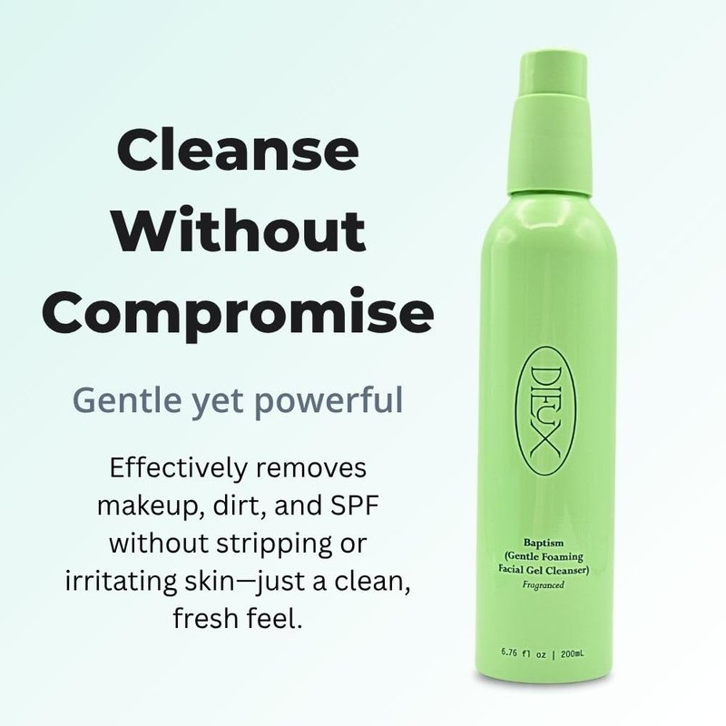 Dieux Baptism Gentle Foaming Facial Gel Cleanser Fragranced 6.76 oz