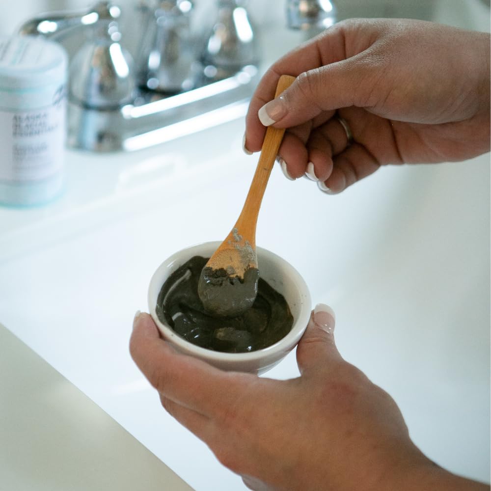 Alaska Glacial Mineral Clay Mask Powder for Face & Body | Detox, Exfoliate & Rejuvenate Skin | 100% Pure Glacial Silt – Unscented, 4.5oz