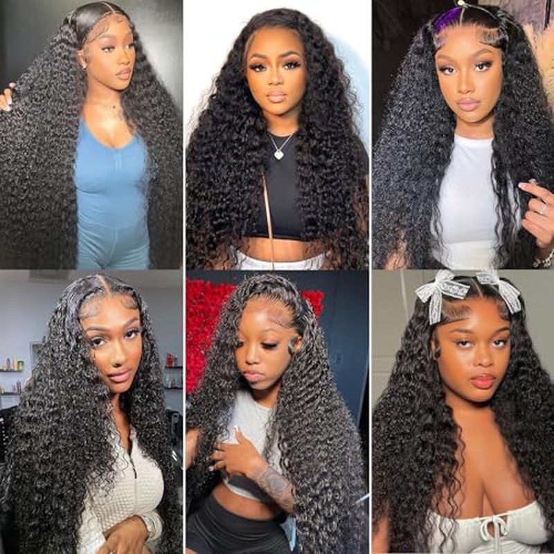 28 Inch 13x4 Lace Front Wig Human Hair 180% Density Water Wave Lace Front Wigs Human Hair Pre Plucked Natural Hairline Hd Frontal For Women Wet And Wavy Bouncy Soft Curl Shedding Free Tangle Free