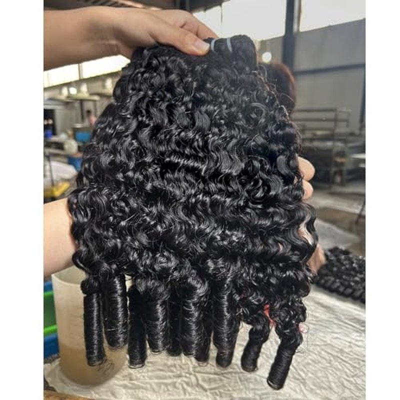 Burmese Curly Bundles Human Hair 121416 Inch 100% Unprocessed Raw Virgin Hair Bundles Water Wave Bundle Hair Extensions Double Weft 3C4A Burmese Kinky Curly Human Hair Bundles with Spiral End