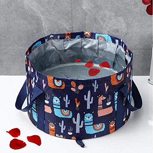 Foot Bath Basin Portable Travel Collapsible Foot Basin Folding Foot Bath Tub Soaking Feet Bucket for Camping Washing