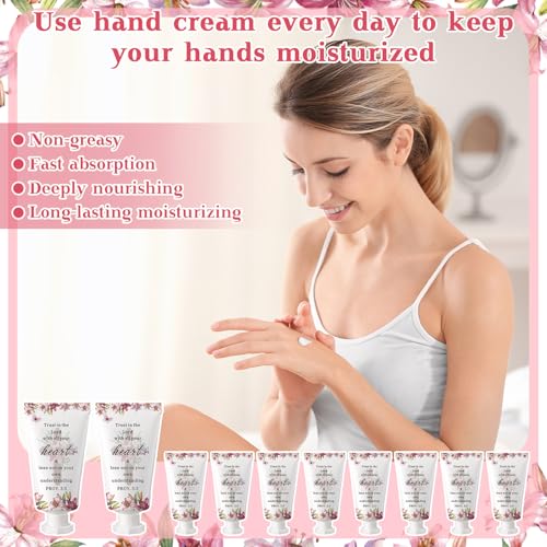 50 Pack Christian Hand Lotion Bulk Gifts for Women Christmas Stocking Stuffers Bible Mini Travel Hand Lotion for Women Church Appreciation(Christmas)
