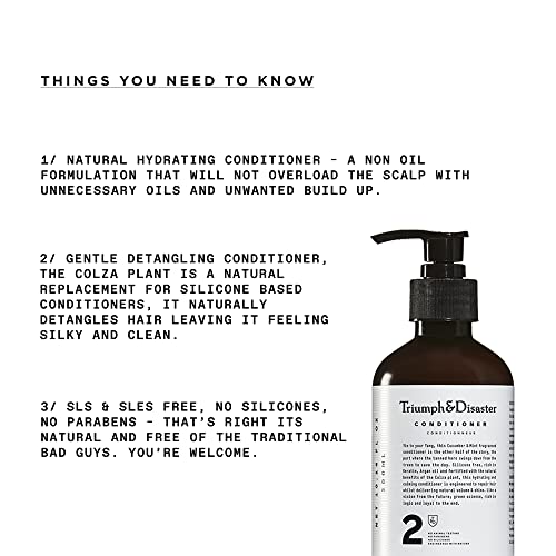 TRIUMPH & DISASTER | Conditioner, Moisturizing, Hydrating & Detangling Hair Conditioner with Keratin for Dry, Damaged Hair for Men & Women, 19.22 fl oz